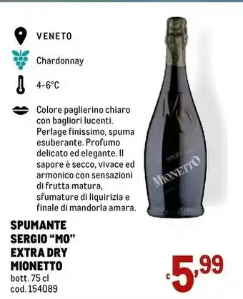 Metro Perlage Spumante offerta