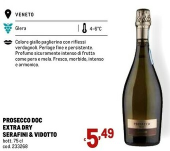 Metro Perlage Prosecco offerta