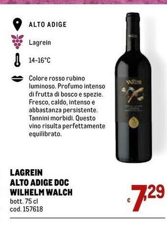 Metro Rubino Vino offerta