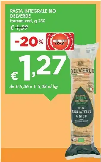 Bennet Delverde Pasta Integrale Bio offerta