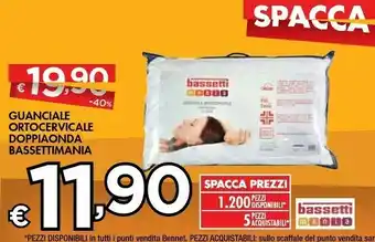 Bennet Bassettimania Guanciale Ortocervicale Doppiaonda offerta