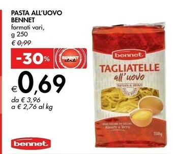 Bennet Bennet Pasta All'Uovo offerta