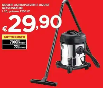 Bennet Bravo&Facile Bidone Aspirapolveri E Liquidi offerta
