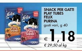 Bennet Purina Snack Per Gatti Play Tubes Felix offerta