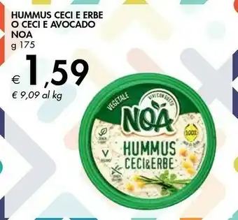 Bennet Noa Hummus Ceci E Erbe O Ceci E Avocado offerta