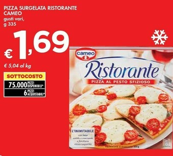 Bennet Cameo Pizza Surgelata Ristorante offerta