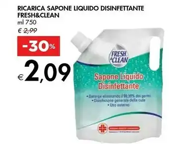 Bennet Fresh & Clean Ricarica Sapone Liquido Disinfettante offerta