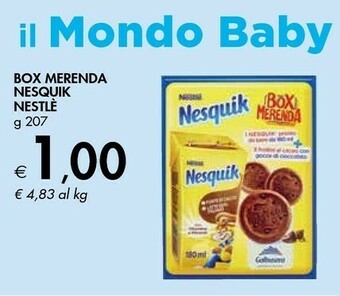 Bennet Nestlè Box Merenda Nesquik offerta