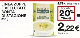 Coop Bontà Di Stagione Linea Zuppe E Vellutate offerta