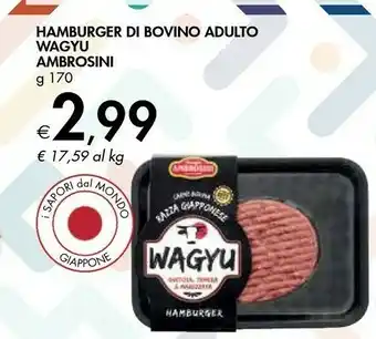 Bennet Ambrosini Hamburger Di Bovino Adulto Wagyu offerta