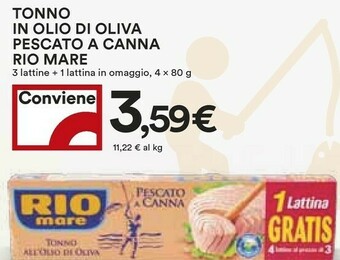 Coop Rio Mare Tonno All'Olio Di Oliva offerta