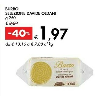 Bennet Selezione Davide Oldani Burro offerta