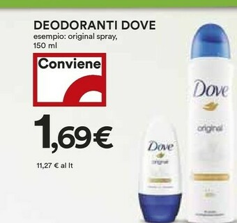 Coop Dove Deodoranti offerta
