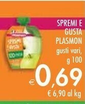 Bennet Plasmon Spremi E Gusta offerta