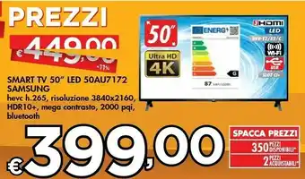 Bennet Samsung Smart TV 50" LED 50AU7172 offerta