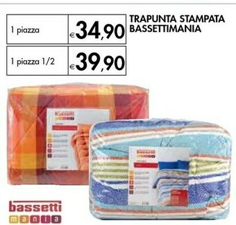Bennet Bassettimania Trapunta Stampata offerta