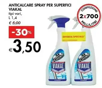 Bennet Viakal Anticalcare Spray Per Superfici offerta