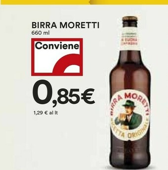 Coop Birra Moretti - Birra Moretti 660 g(ml) offerta