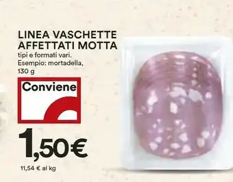 Coop Linea Vaschette Affettati Motta offerta
