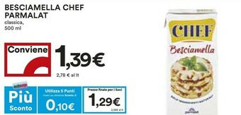 Coop Parmalat Besciamella Pronta Per Cucinare Chef offerta