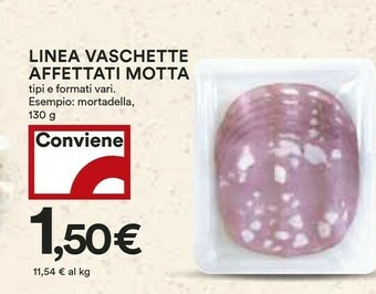 Coop Linea Vaschette Affettati Motta offerta