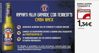Coop Tennent's Birra Super offerta