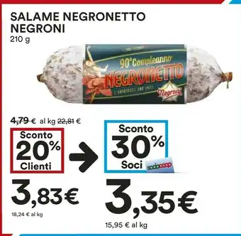 Coop Negroni Negronetto 210 G(ml) offerta