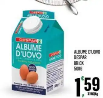 Despar ALBUME D'UOVO DESPAR BRICK 500G offerta