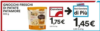 Coop Patamore Gnocchi Freschi 500 G(ml) offerta