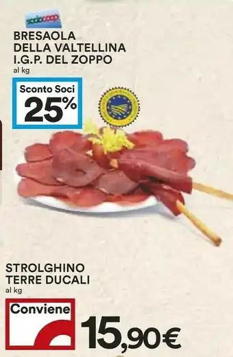 Coop Del zoppo Bresaola Della Valtellina Igp offerta