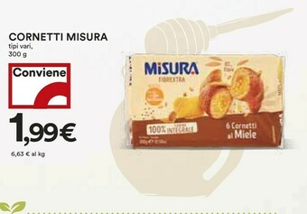 Coop Misura 6 Cornetti Integrali Al Miele 300 G(ml) offerta