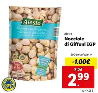 Lidl Alesto Nocciole Di Giffoni Igp offerta