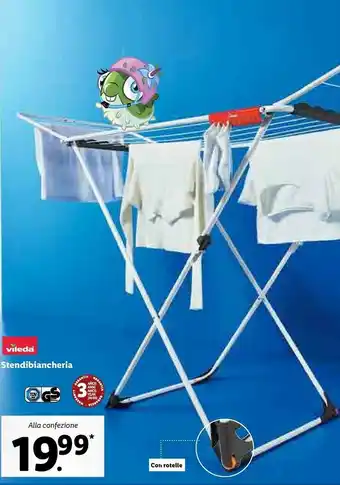 Lidl Vileda Surprise Stendibiancheria Bianco offerta