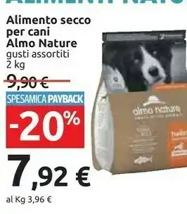 Carrefour Almo Nature Alimento Secco Per Cani offerta