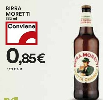 Coop Birra Moretti - Birra Moretti 660 G(ml) offerta