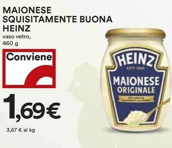 Coop Heinz Maionese Squisitamente Buona 460 G(ml) offerta