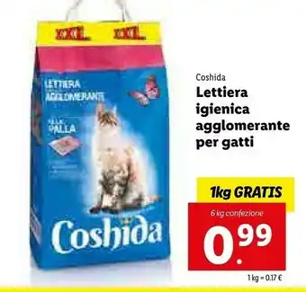 Lidl Coshida Lettiera Igienica offerta