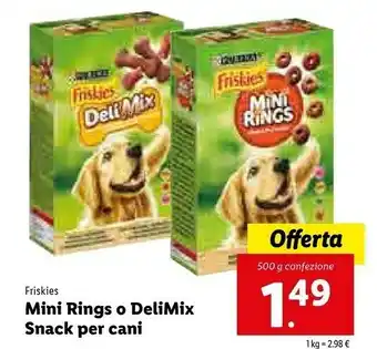 Lidl Purina Friskies Mini Rings 500 G offerta