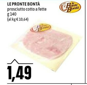 Emi Supermercati Prosciutto cotto offerta