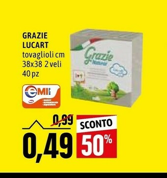 Emi Supermercati Tovaglioli offerta