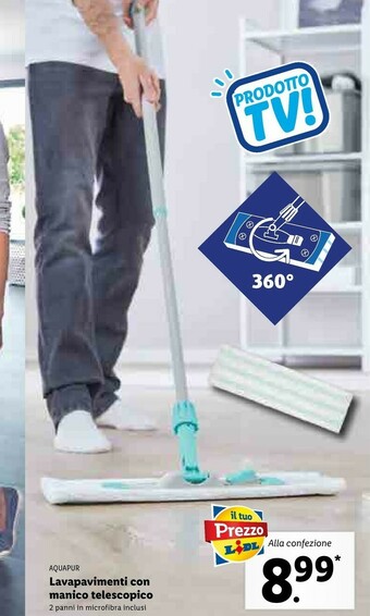 Lidl Lavapavimenti Con Manico Telescopico offerta