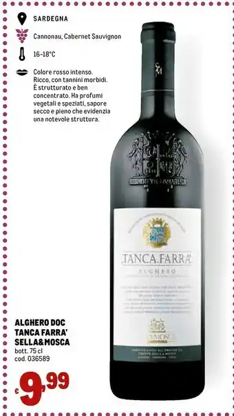 Metro Intenso Vino rosso offerta