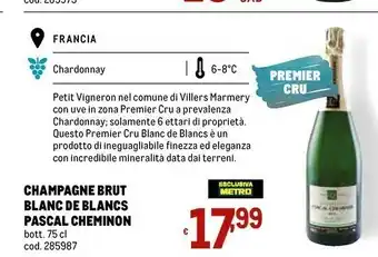 Metro Cru Spumante offerta