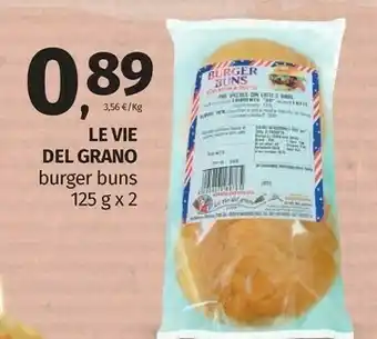 Pam Le Vie Del Grano Burger Buns 125g offerta