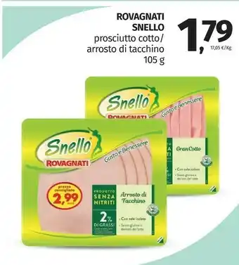 Pam Rovagnati Snello Prosciutto Cotto / Arrosto Di Tacchino offerta