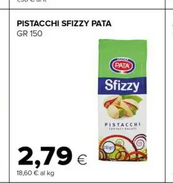 Tigre Snack Pata - Sfizzy Pistacchi Tostati Salati 150 G(ml) offerta