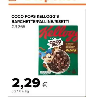 Tigre Kellogg's - Coco Pops Barchette 365 G(ml) offerta
