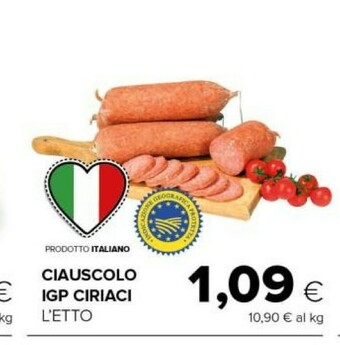 Tigre Ciauscolo Igp Ciriaci offerta