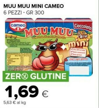 Tigre Cameo Muu Muu Mini Cioccolato 300 G(ml) offerta