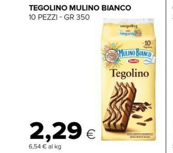 Tigre Mulino Bianco Barilla - Tegolino 350 g(ml) offerta
